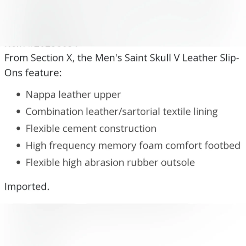 Section X white leather skull crossbone men's dress loafer shoes saint Slip On - Picture 8 of 8